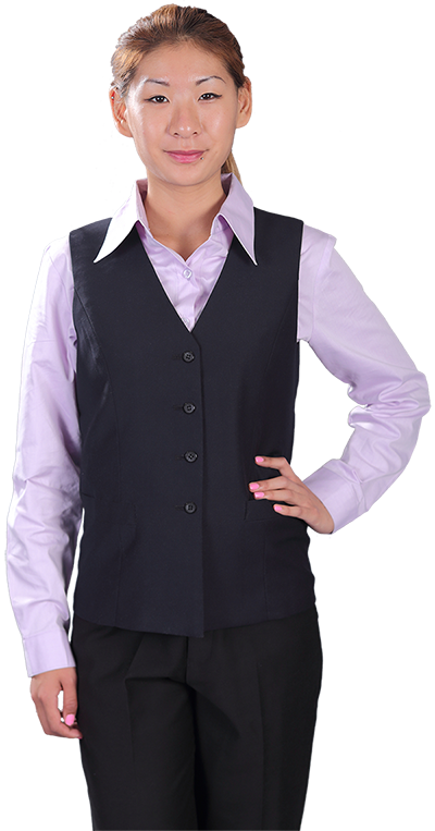 Women’s Vest with Flat Front