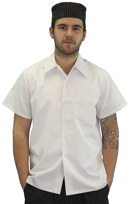 Kitchen Shirt with Plastic Button : Levon Uniform, beautifully designed