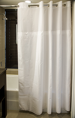 Stall Size Shower Curtain with Liner (Available with or with No Window)