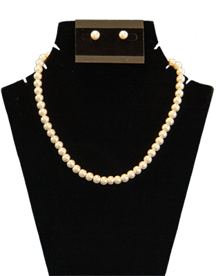 Genuine Fresh Water Pearl Necklace Set with Matching Earring