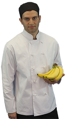 Men’s Chef Coat with Knot Button