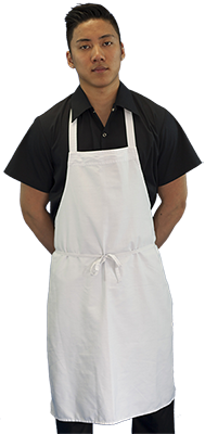 White Bib Apron