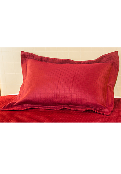 100% Polyester Levon Checkered Pillow Sham