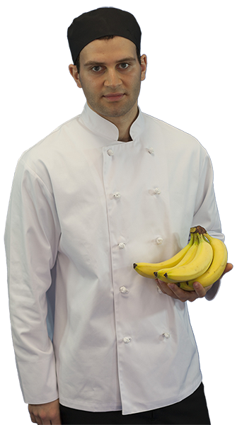Men’s Chef Coat with Knot Button